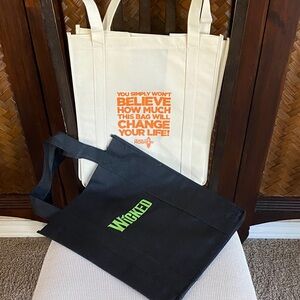 Wicked & Book of Mormon shopping bags NEW